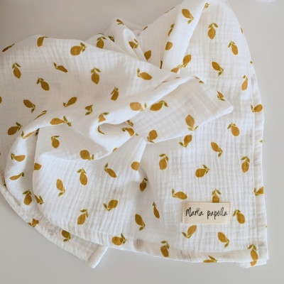 Fralda de musselina Limões