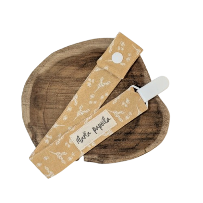 Prende-chucha Amarelo Floral