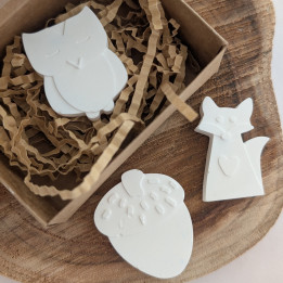 Tema Floresta em gesso perfumado (6 un.)