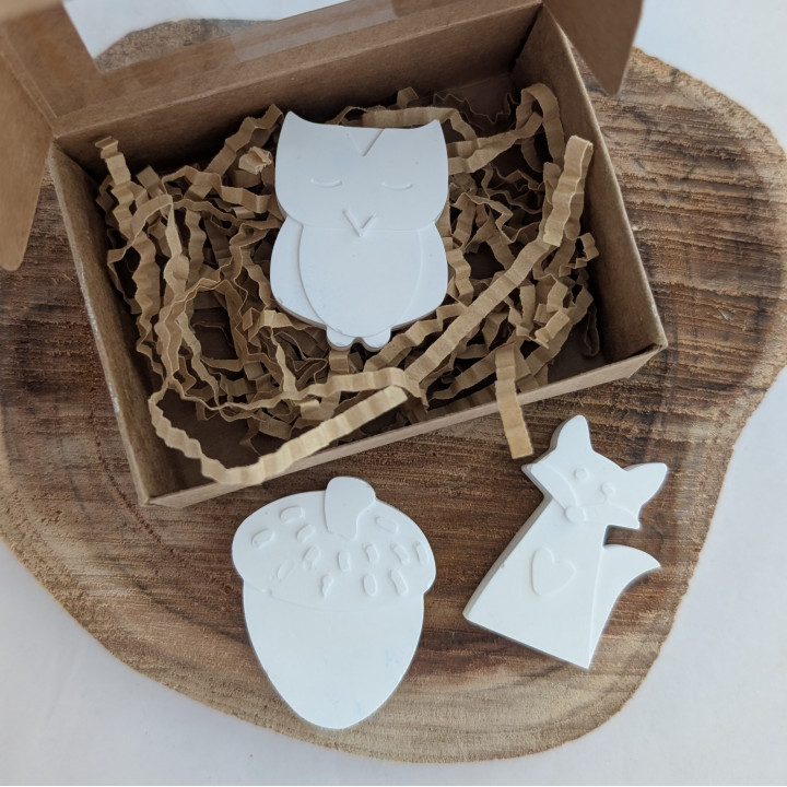 Tema Floresta em gesso perfumado (6 un.)